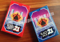 Cartões marcados de Black Jack do póquer original de China tamanho de 58 * de 88mm