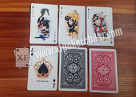 Cartões marcados de Black Jack do póquer original de China tamanho de 58 * de 88mm