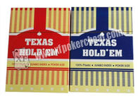 Cartões marcados Holdem do póquer de Texas feitos pelo índice enorme plástico