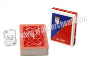 cartões de jogo marcados da fraude do póquer dos cartões do vintage de 63x88 milímetro vermelhos ou azuis