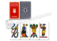 Cartões de jogo mágicos italianos Napoletane do no. 82 de Treviso do negro do Dal Plastificate