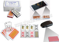 Um papel turco de /30 marcou o póquer invisível dos cartões do póquer com os códigos de barra dos lados feitos a varredura