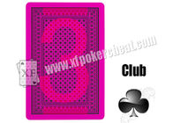 Cartões de jogo marcados do póquer do leão da fraude do jogo plástico invisível para lentes de contato UV