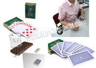 Cartões invisíveis marcados do pôquer do papel de DiaoYu do chinês com códigos de barras dos lados para o analisador do pôquer e o varredor do pôquer