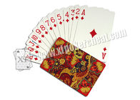 Cartões marcados do pôquer do lado de papel luxuoso com certificação do ISO 9001 do analisador da fraude