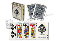 Cartões de jogo marcados de papel de I-GRADE com os códigos de barras invisíveis laterais, cartão do truque do pôquer
