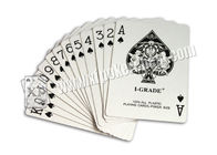 Cartões de jogo marcados de papel de I-GRADE com os códigos de barras invisíveis laterais, cartão do truque do pôquer