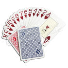Pôquer marcado dos cartões do plástico invisível azul mágico do índice dos cartões de jogo 2 da mostra