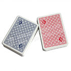 Pôquer marcado dos cartões do plástico invisível azul mágico do índice dos cartões de jogo 2 da mostra