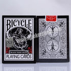Cartões de jogo plásticos de Ellusionist do tigre preto da bicicleta com marcações da tinta invisível