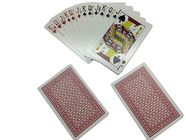 Cartões de jogo plásticos reais coreanos com marcações da tinta invisível para o analisador do pôquer
