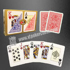 Cartões de jogo plásticos de Modiano/cartões dourados do casino do troféu para o pôquer de Texas