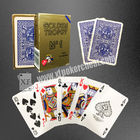 Cartões de jogo plásticos de Modiano/cartões dourados do casino do troféu para o pôquer de Texas