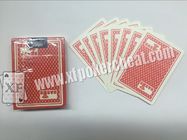 Plástico de jogo cartões enormes vermelhos/azuis de 2818 de Naipes Fournier do dispositivo da cara de jogo