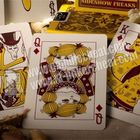 Cor amarela invisível arrepiante dos cartões de jogo do secundário da bicicleta da fraude do pôquer