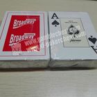 Cartões de jogo plásticos de Broadway do casino com marcações da tinta invisível