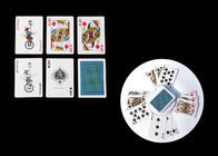 Cartões de jogo plásticos azuis do PVC que jogam suportes para a mostra mágica