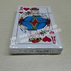 Os cartões de jogo invisíveis de papel Z.X.M do russo No.9811/marcaram cartões do pôquer