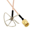 antena FPV Antenne Exteral Antena da transmissão RHCP do avoirdupois do trevo da folha 5.8G com conector de SMA