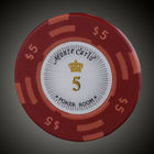 20PCS/a bacará Texas da moeda da argila das microplaquetas pôquer 14g do lote guardam-nos grupo do pôquer