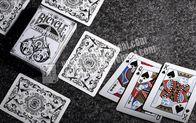 O arco de papel da bicicleta dobra a cor cinzenta 8.8*6.3cm dos cartões de jogo do pôquer