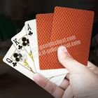 Cartões de jogo invisíveis de papel dourados da abelha PLC066 para a bacará/vinte-e-um