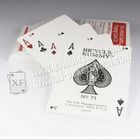 Cartões de jogo de papel da bicicleta do râmi identificados por meio do pôquer que engana a tinta invisível para lentes