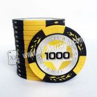 As microplaquetas de pôquer de Texas Holdem/a microplaqueta bacará de Mahjong inventam 40mm * 0.3mm