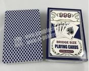 Cartões de jogo do tamanho da ponte No.999 com marcações dos códigos de barras da tinta invisível para a fraude do pôquer