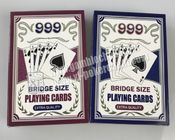 Cartões de jogo do tamanho da ponte No.999 com marcações dos códigos de barras da tinta invisível para a fraude do pôquer