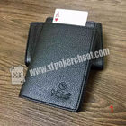 Cambista eletrônico do cartão da carteira do dispositivo de couro da fraude do pôquer para o truque mágico