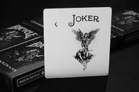 Cartões de jogo da bicicleta preta da plataforma dos guardiães/dispositivo plásticos fraude do pôquer