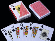 Os cartões de jogo invisíveis plásticos de RUITEN/cor vermelha marcaram cartões do pôquer