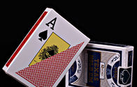 Os cartões de jogo invisíveis plásticos de RUITEN/cor vermelha marcaram cartões do pôquer