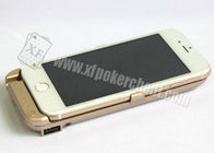 Varredor plástico dourado do póquer do exemplo do carregador de Iphone 6 com micro câmera