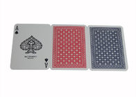 O póquer marcado super de Flori da ponte plástica italiana de Ramino carda o índice azul vermelho