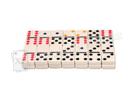 Dominós marcados brancos para lentes de contato UV, jogos dos dominós, jogando