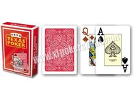 Cartões de jogo vermelhos de jogo de Itália Modiano Texas Holdem dos suportes do plástico