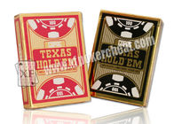 Os suportes Copag Texas do póquer guardaram-nos cartões de jogo plásticos do índice enorme