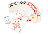 Os suportes Copag Texas do póquer guardaram-nos cartões de jogo plásticos do índice enorme