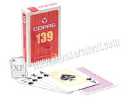 Copag de jogo impermeável 139 cartões de jogo de papel do índice regular do tamanho da ponte