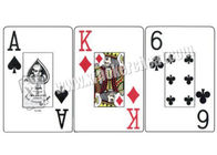 Os cartões de jogo enormes vermelhos do tamanho da seta impermeável de KEM/marcaram cartões do póquer