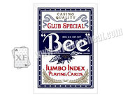 Póquer marcado enorme dos cartões dos cartões de jogo do índice da abelha para o engano de jogo