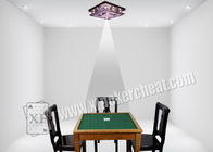 Lâmpada de prata de vidro de engano da varredura da parte traseira do teto dos dispositivos do póquer para cartões de jogo marcados