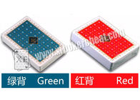 Cartão plástico real do póquer de Taiwan para o jogo e a mágica com índice de 2 padrões