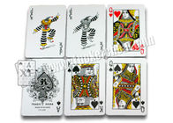 Cartão plástico real do póquer de Taiwan para o jogo e a mágica com índice de 2 padrões