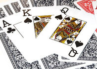 2 cartões de jogo plásticos reais do índice enorme para jogos de engano do póquer