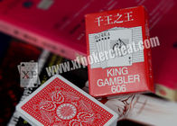 Cartões de jogo de Papel do casino do rei Jogador Marcação com tamanho da ponte
