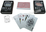 Cartões marcados do póquer do plástico regular do índice, cartões de jogo reais do tamanho padrão de Taiwan