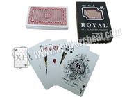 Cartões marcados do póquer do plástico regular do índice, cartões de jogo reais do tamanho padrão de Taiwan